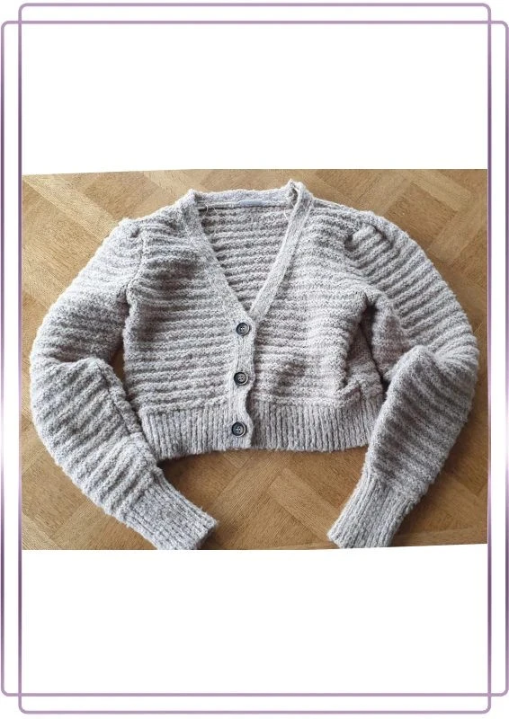 Gilet Cardigan grosse maille M, neuf